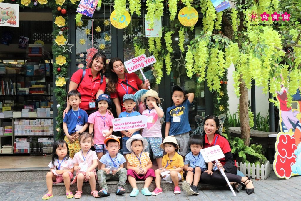 Các bạn nhỏ Sakura Montessori Lương Yên có những trải nghiệm gì tại Phố sách 19/12?