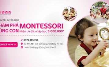 Hội thảo tuyển sinh “Khám phá Montessori cùng con”