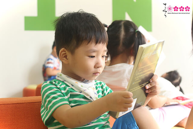 Giờ đọc sách của các bạn nhỏ Sakura Montessori có gì thú vị? - 4 
