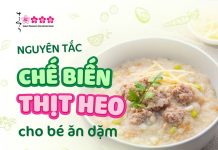 chế biến thịt heo cho bé ăn dặm