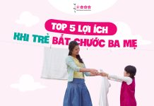 5 lợi ích trẻ bắt chước cha mẹ